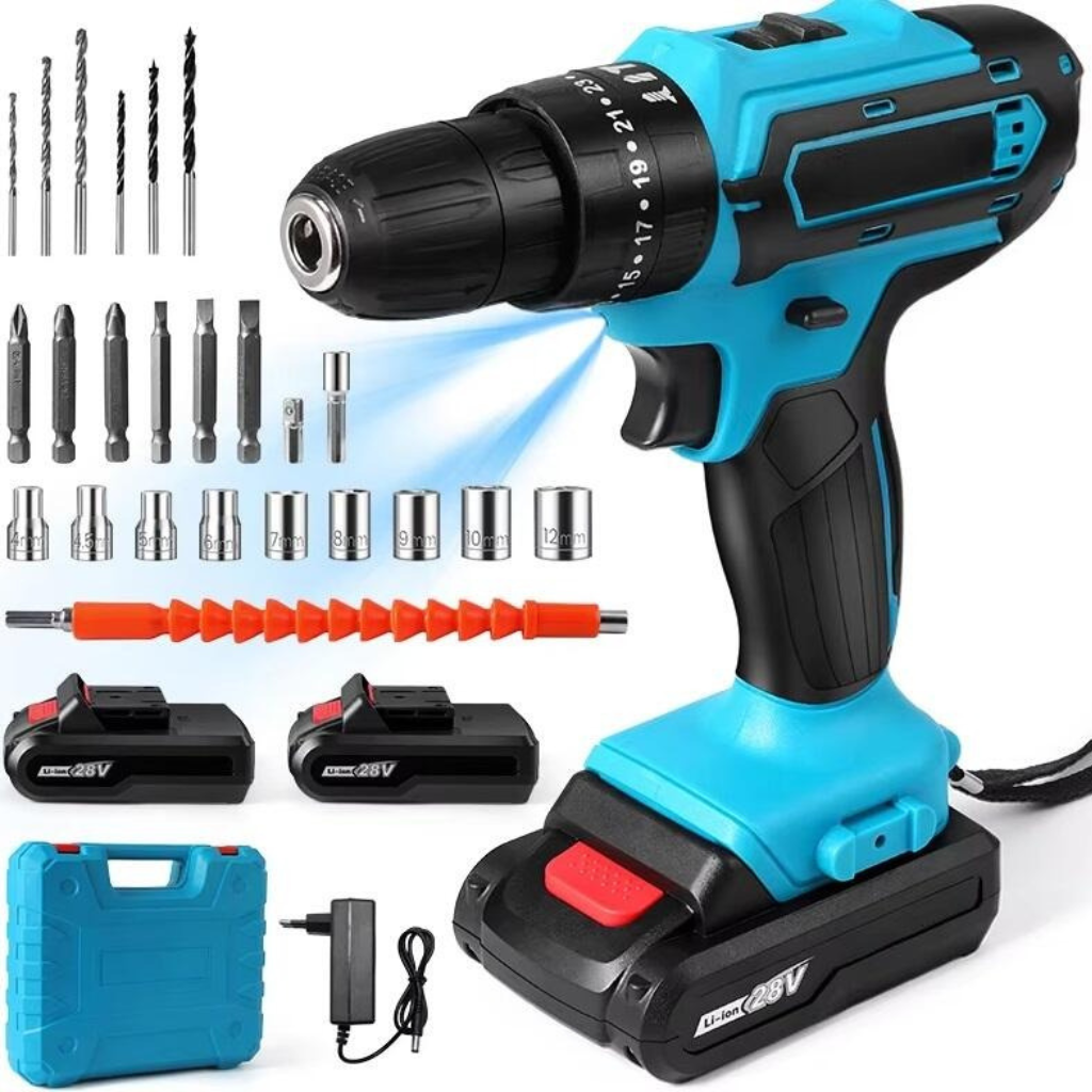Taladro Percutor + Kit de Accesorios GRATIS (SÚPER LIQUIDACIÓN POR CIERRE)