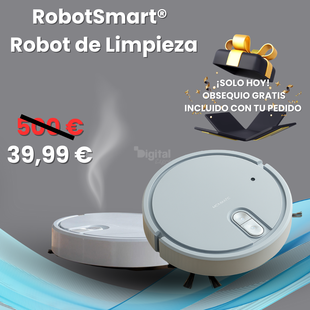 RobotSmart® - Robot de Limpieza | Limpia, Aspira y Pule Tu Hogar Sin Esfuerzo (LIQUIDACIÓN POR CIERRE)