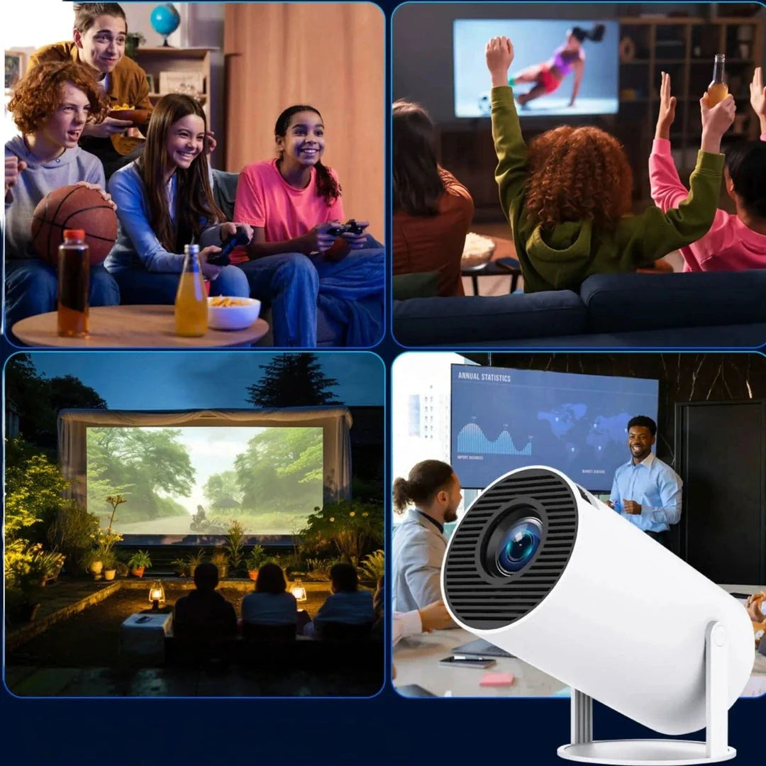 CineMax - Proyector Smart Portátil 4K Full HD 1080p [Suscripción gratuita de 1 año para los primeros 100]