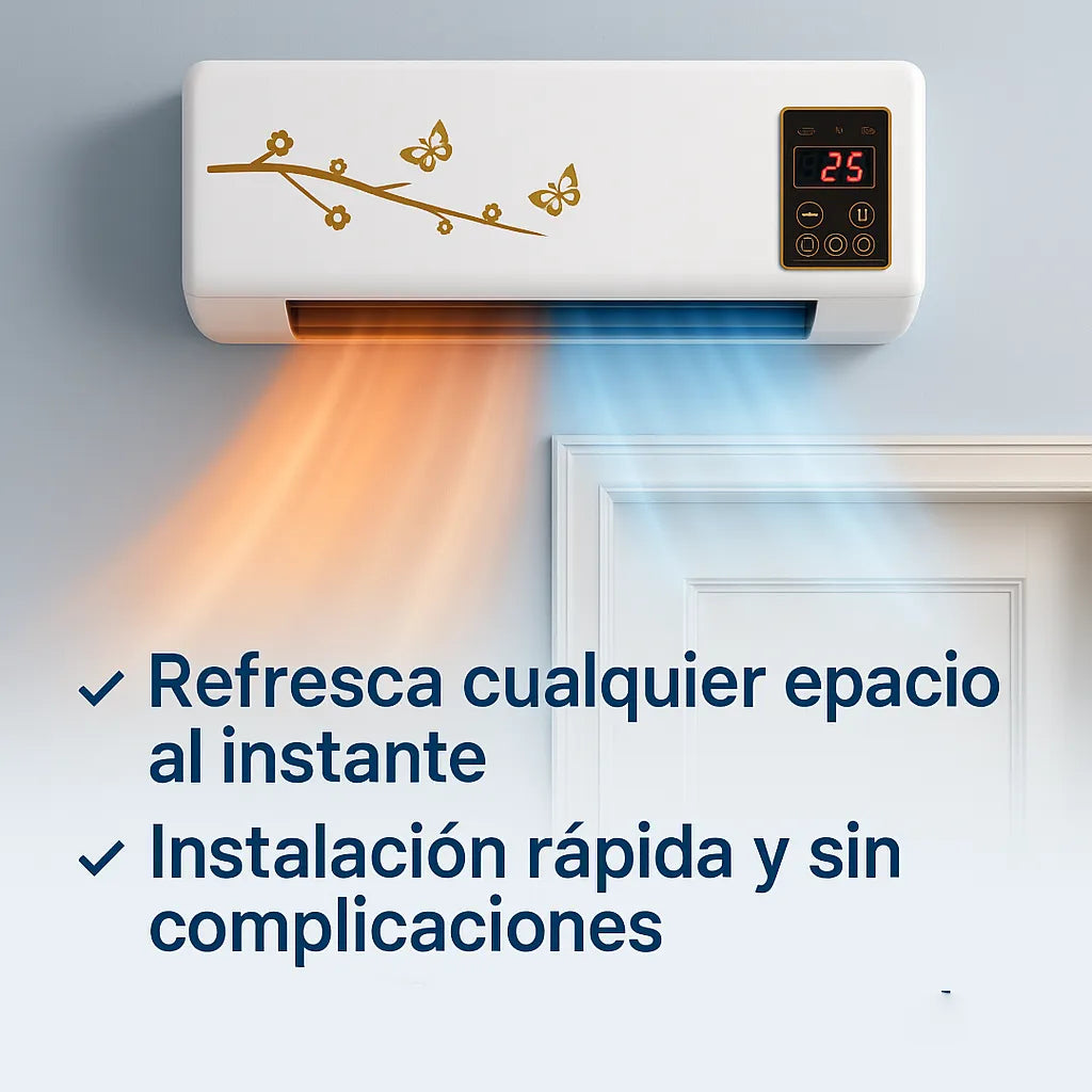 Mini Aire Acondicionado Portátil 2 en 1 - CLIMA PERFECTO & AHORRO DE ENERGÍA  (LIQUIDACIÓN POR CIERRE.)