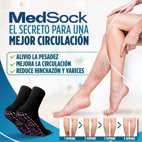 [COMPRA 1, LLEVA 3] MedSocks® - Medias de Compresión con Turmalina para Neuropatía y Venas Varicosas