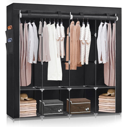 [SÚPER LIQUIDACIÓN] Armario Plegable con 8 Compartimientos y Estructura Reforzada