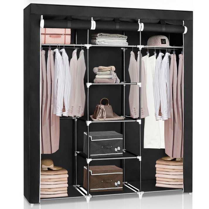 [SÚPER LIQUIDACIÓN] Armario Plegable con 8 Compartimientos y Estructura Reforzada