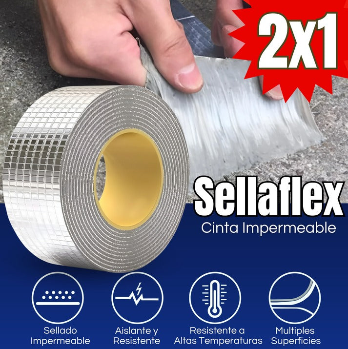 [Compra 1, Lleva 2] Sellaflex® - Cinta de Sellado Impermeable 10cmx5m