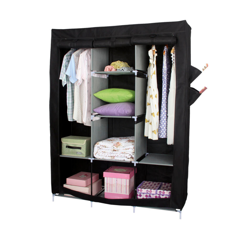 [SÚPER LIQUIDACIÓN] Armario Plegable con 8 Compartimientos y Estructura Reforzada